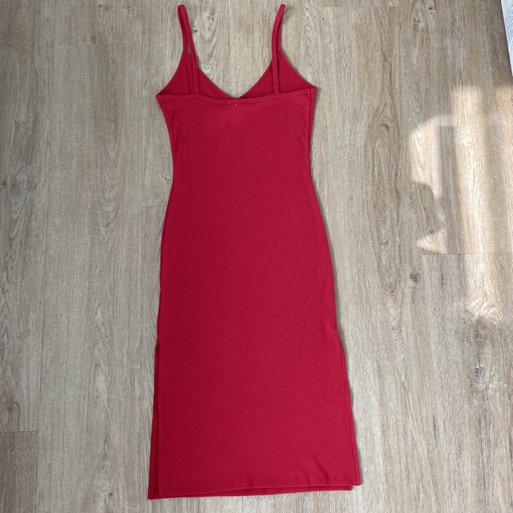 Forever 21 Red Midi Slip Dress - Picture 5 of 7